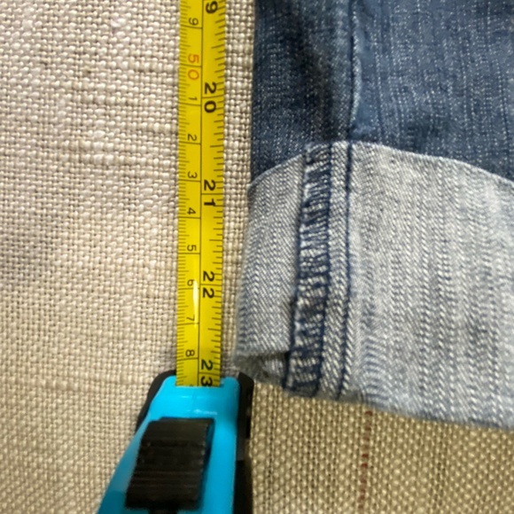 Coldwater Creek Womens Denim Cuffed Casual Vacation Capris-Sz-12 - Picture 14 of 16